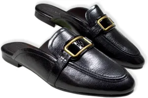 Tory Burch Womens 141270 Calf Leather Georgia Backless Mule Loafer Shoes,