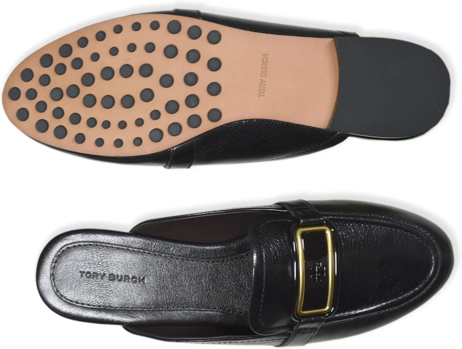 Tory Burch Womens 141270 Calf Leather Georgia Backless Mule Loafer Shoes,