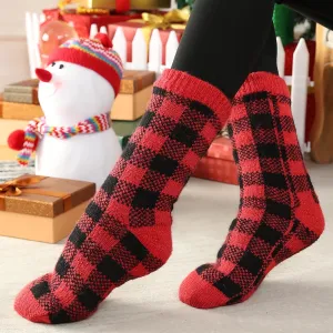 Tough Land Slipper Socks for Women with Grippers Non Slip, Sherpa Lined Slipper Socks