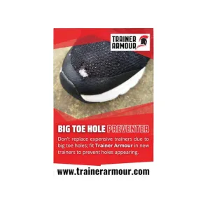 Trainer Armour Big Toe Hole Preventer White