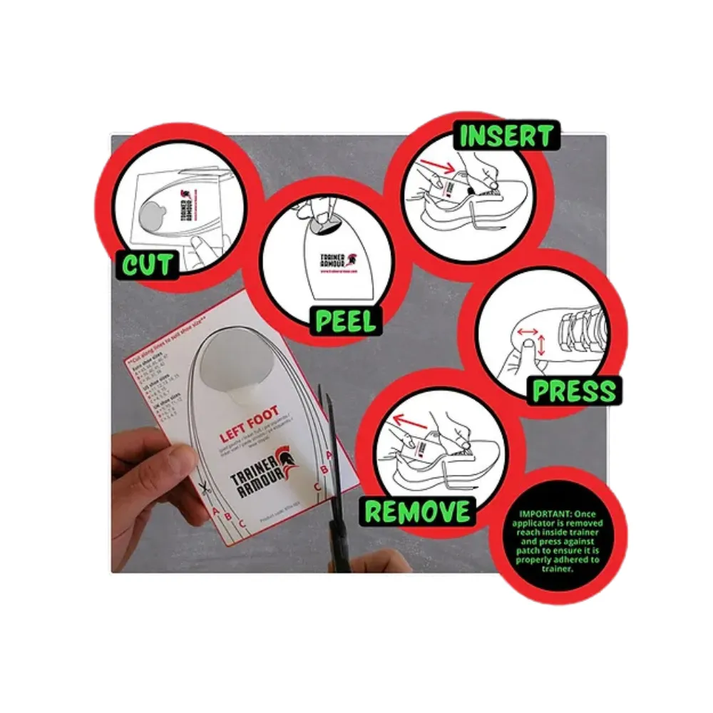 Trainer Armour Big Toe Hole Preventer White