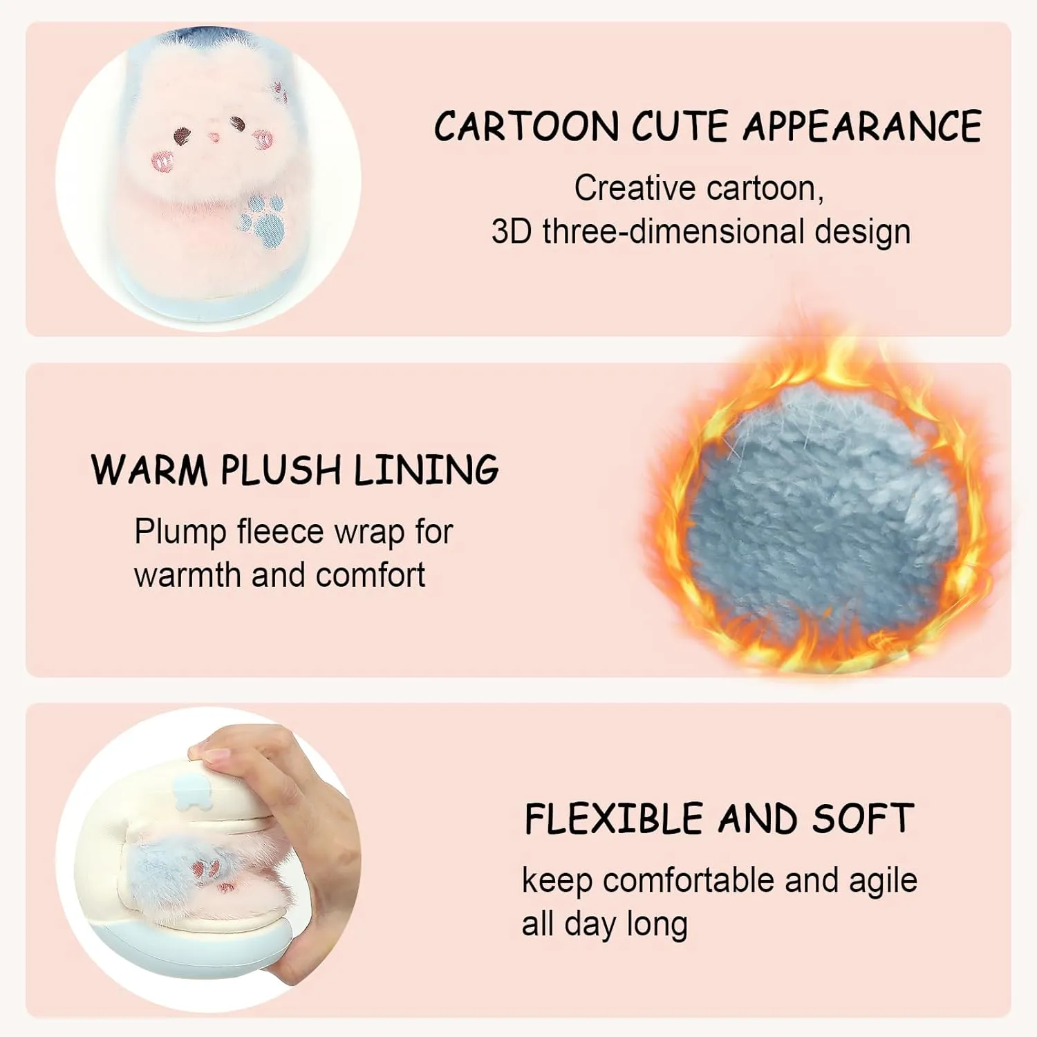 TXJ Sports Toddler Slippers for Girls Boys Soft Plush House Slippers Kids Winter Fuzzy Slipper Indoor Cozy Cute Shoes