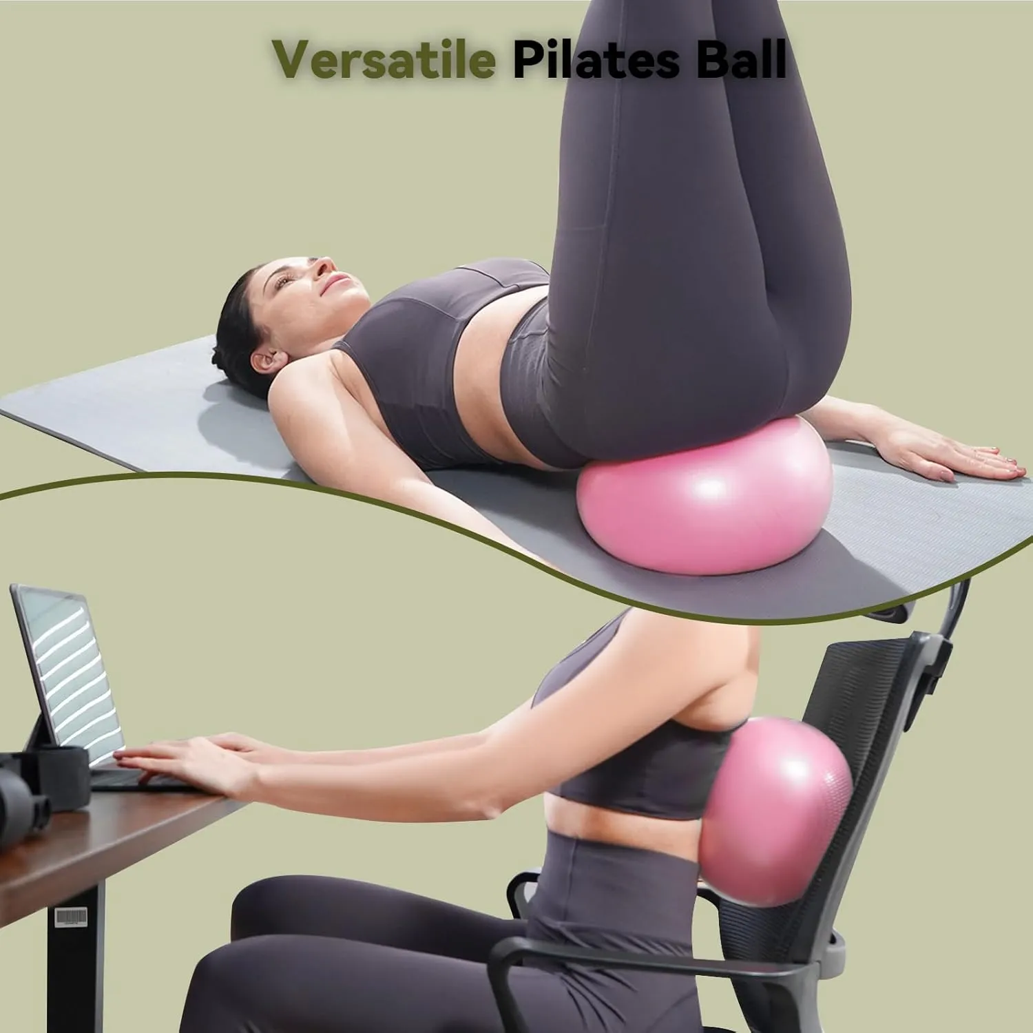 UCIN Vibration Plate Exercise Machine, Vibration Plate for Lymphatic Drainage, 330 Lbs Capacity Vibrating Plate for Weight Loss Home Fitness with Resistance Bands/Pilates Ball