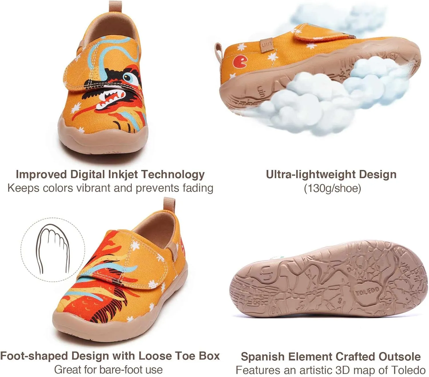 UIN Kid's The National Gallery Collaborative Collection Art Painted Travel Shoes