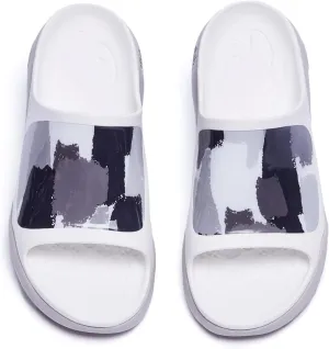 UIN Women's Slides Sandals Beach Summer Casual Art Painted Travel Anti-Slip Comfort Lightweight Fashion Slippers Ibiza