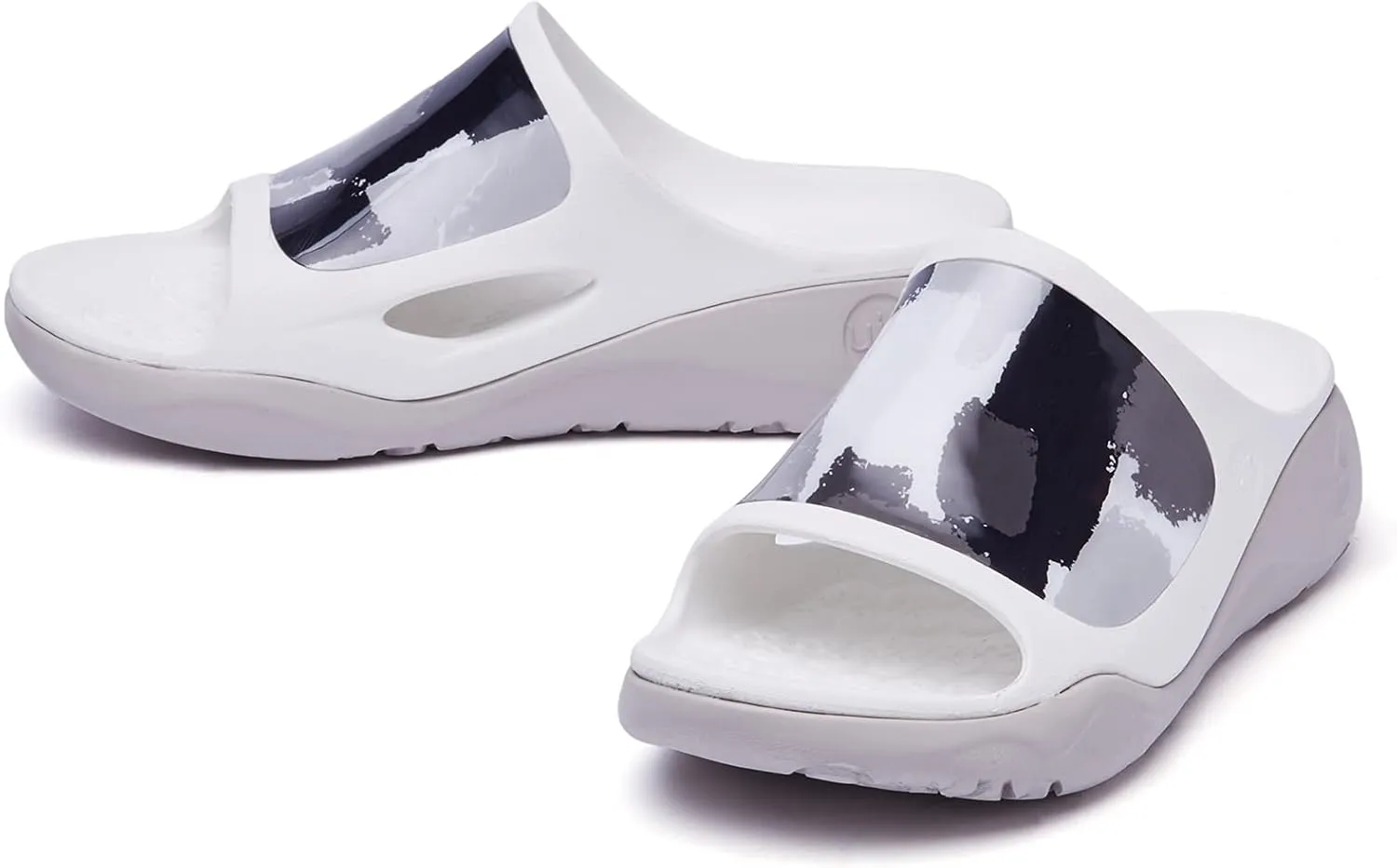 UIN Women's Slides Sandals Beach Summer Casual Art Painted Travel Anti-Slip Comfort Lightweight Fashion Slippers Ibiza