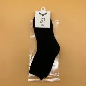 Unisex-Adult Short Socks,Solid Casual Breathable Quick Dry, Black(1 Pair)