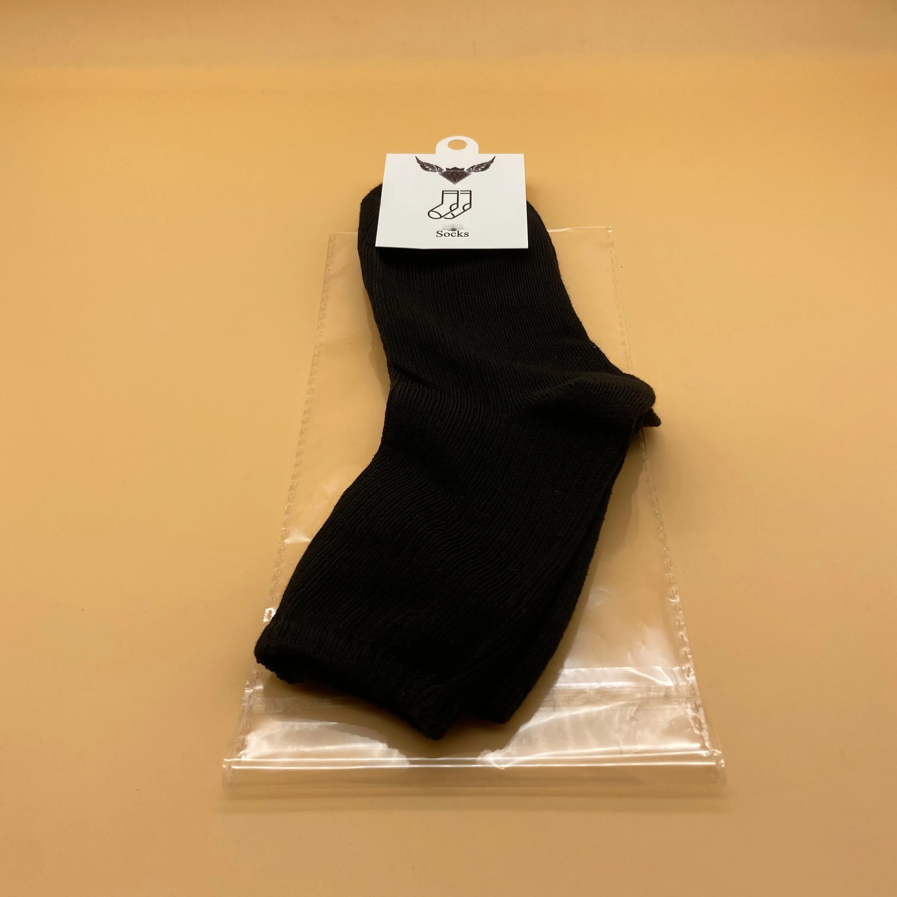 Unisex-Adult Short Socks,Solid Casual Breathable Quick Dry, Black(1 Pair)