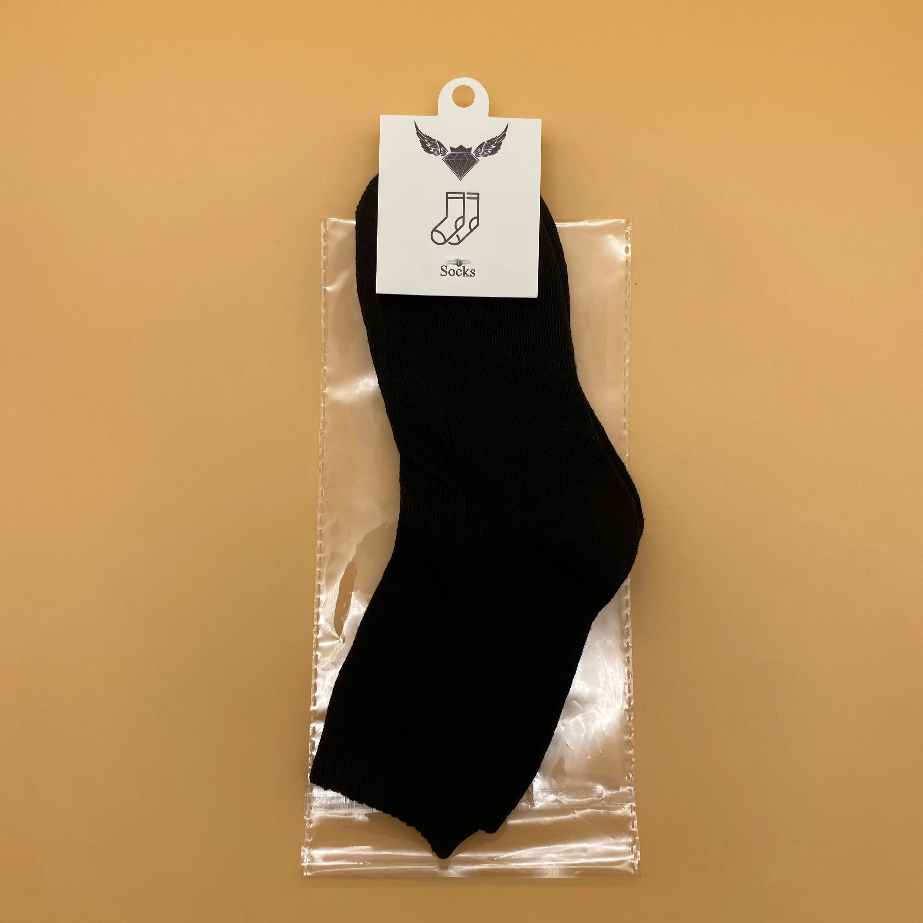 Unisex-Adult Short Socks,Solid Casual Breathable Quick Dry, Black(1 Pair)