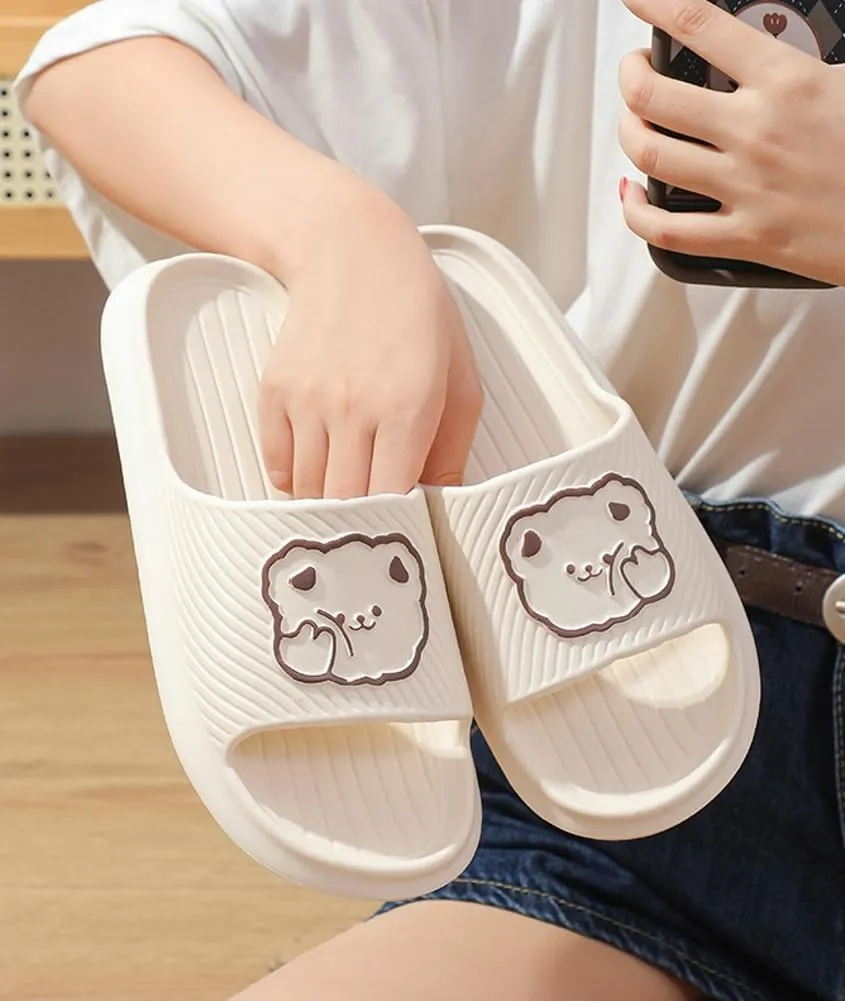 Unisex Kawaii Slipper Animal Slides Slippers for Women Men Cute Cartoon Slippers Comfy Cloud Slippers Sandals Shower Shoes