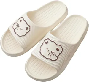 Unisex Kawaii Slipper Animal Slides Slippers for Women Men Cute Cartoon Slippers Comfy Cloud Slippers Sandals Shower Shoes