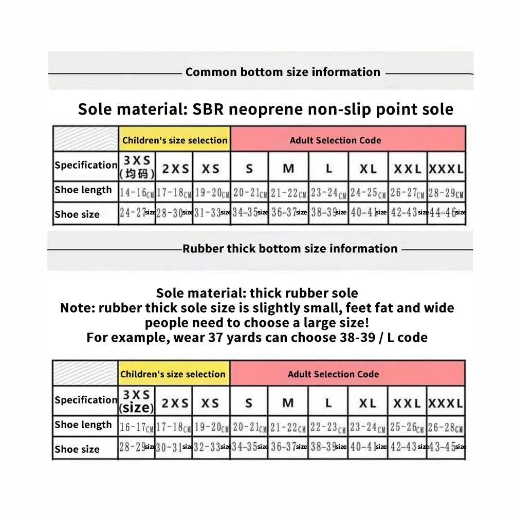 Unisex Water Shoes Swimming Diving Socks Summer Beach Sandal Flat Shoe Seaside Non-Slip Sneaker Socks Slipper for Men Women