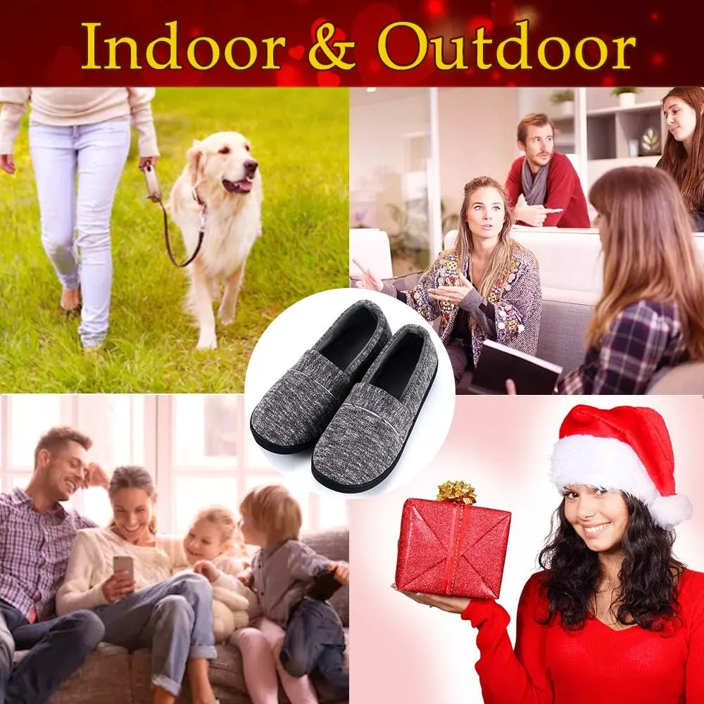 Urbancolor Women Washable Closed Back Indoor Slippers Anti-Slip House Slipper Breathable Home Shoes