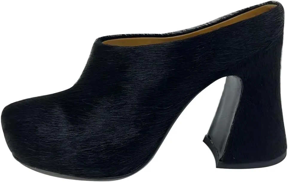Vertundy Mule Heels for Women Backless Slide Shoes Ladies