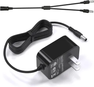 VHBW 5V Charger Replacement for Dogtra with Splitter Cable, Replacement SBC5V1000 Charger Compatible with Dogtra iQ Series, YS600, 200C, 280C, EF-3000 Gold Receiver,YS300 Collar Trainer