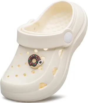 vibdiv Boys Girls Clogs Kids Garden Shoes Unisex Child Cartoon Slides Sandals Beach Slipper Indoor Outdoor(Toddler/Little Kids/Big Kids)