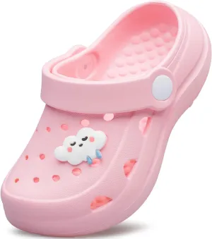 vibdiv Boys Girls Clogs Kids Garden Shoes Unisex Child Cartoon Slides Sandals Beach Slipper Indoor Outdoor(Toddler/Little Kids/Big Kids)