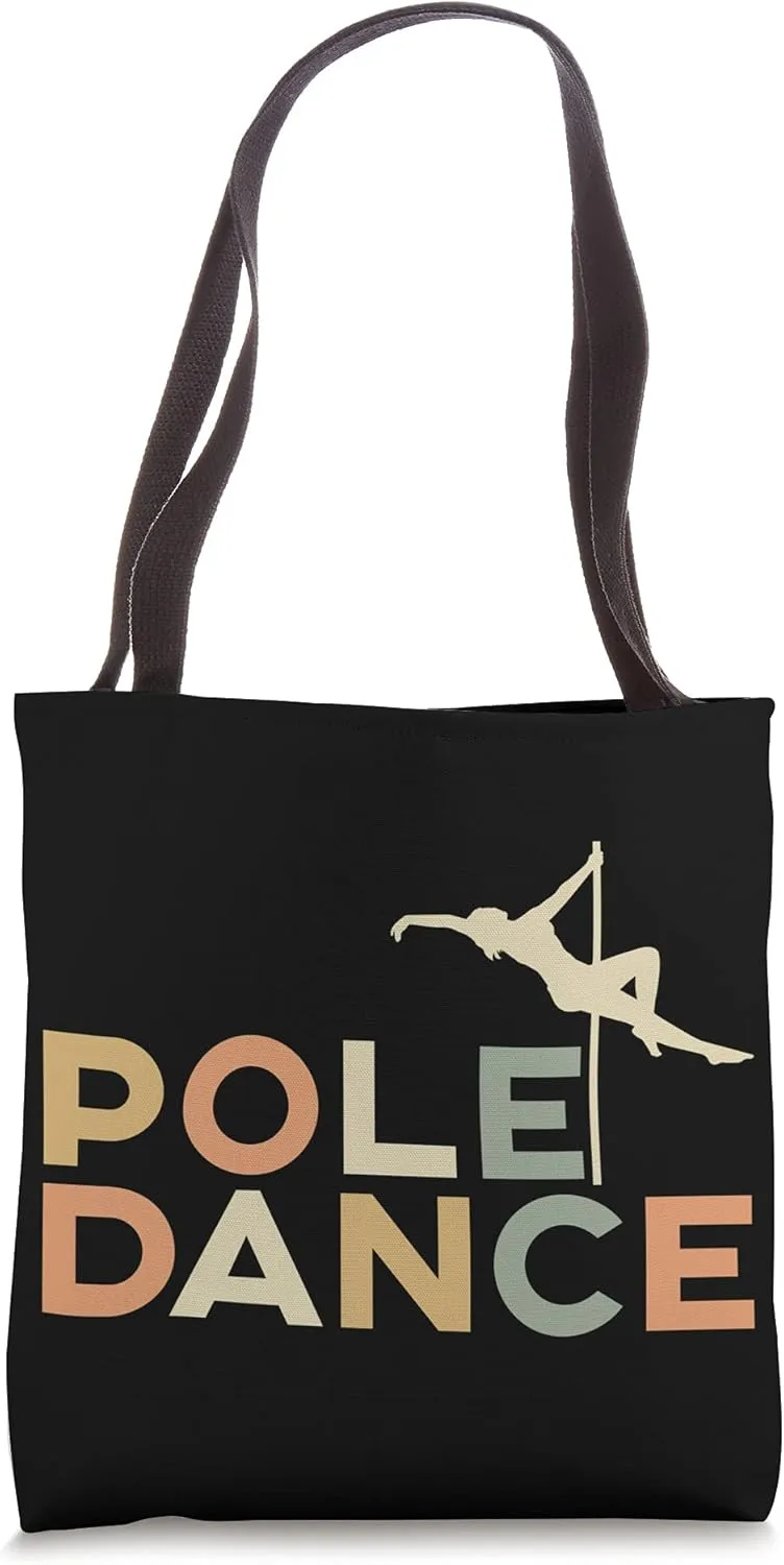 Vintage Pole Dance Poledance Dancer Training Poledancer Tote Bag