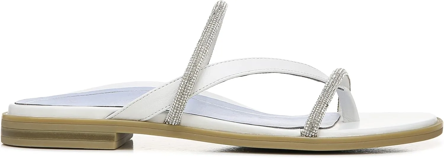Vionic Women's Citrine Prism Flat Comfort Sandal- Supportive Slide Walking Sandals That Includes an Orthotic Insole and Cushioned Outsole for Arch Support, Medium and Wide Widths