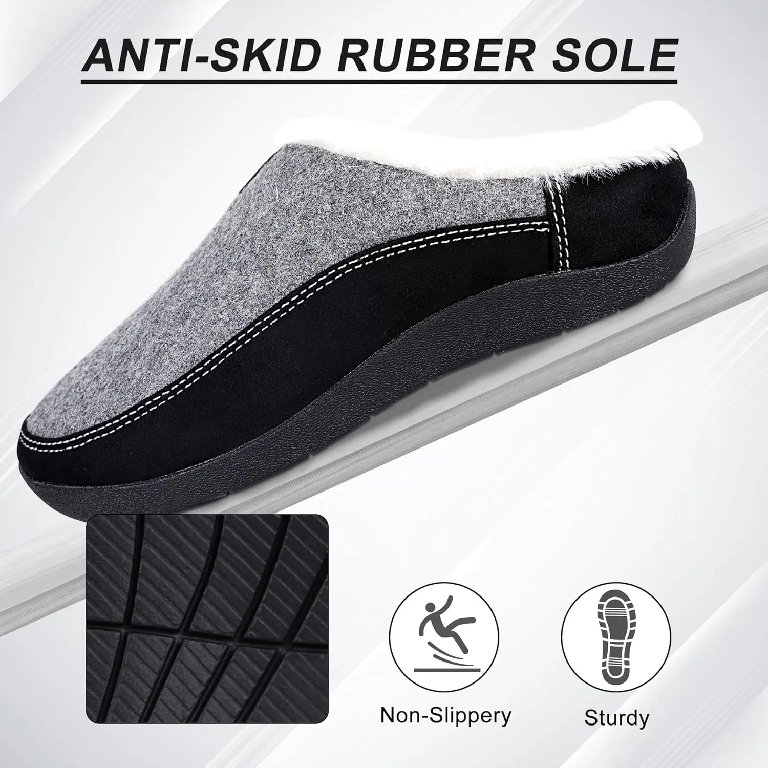 V.Step Orthopedic Slipper with Arch Support, Orthotic Slipper for Plantar Fasciitis Pain Relief, Men & Women Indoor/Outdoor Anti-Skid Shoe