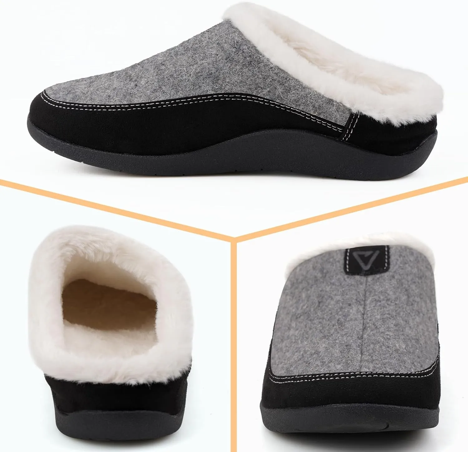 V.Step Orthopedic Slipper with Arch Support, Orthotic Slipper for Plantar Fasciitis Pain Relief, Men & Women Indoor/Outdoor Anti-Skid Shoe