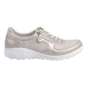 Waldlaufer Ladies  Wide Fit Shoes - H89001 - Gold Taupe