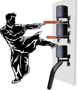 Wall-Mounted Multifunction Hand Shape Practice Device, Wing Chun Wooden Dummy, Martial Arts Spring Pile Device