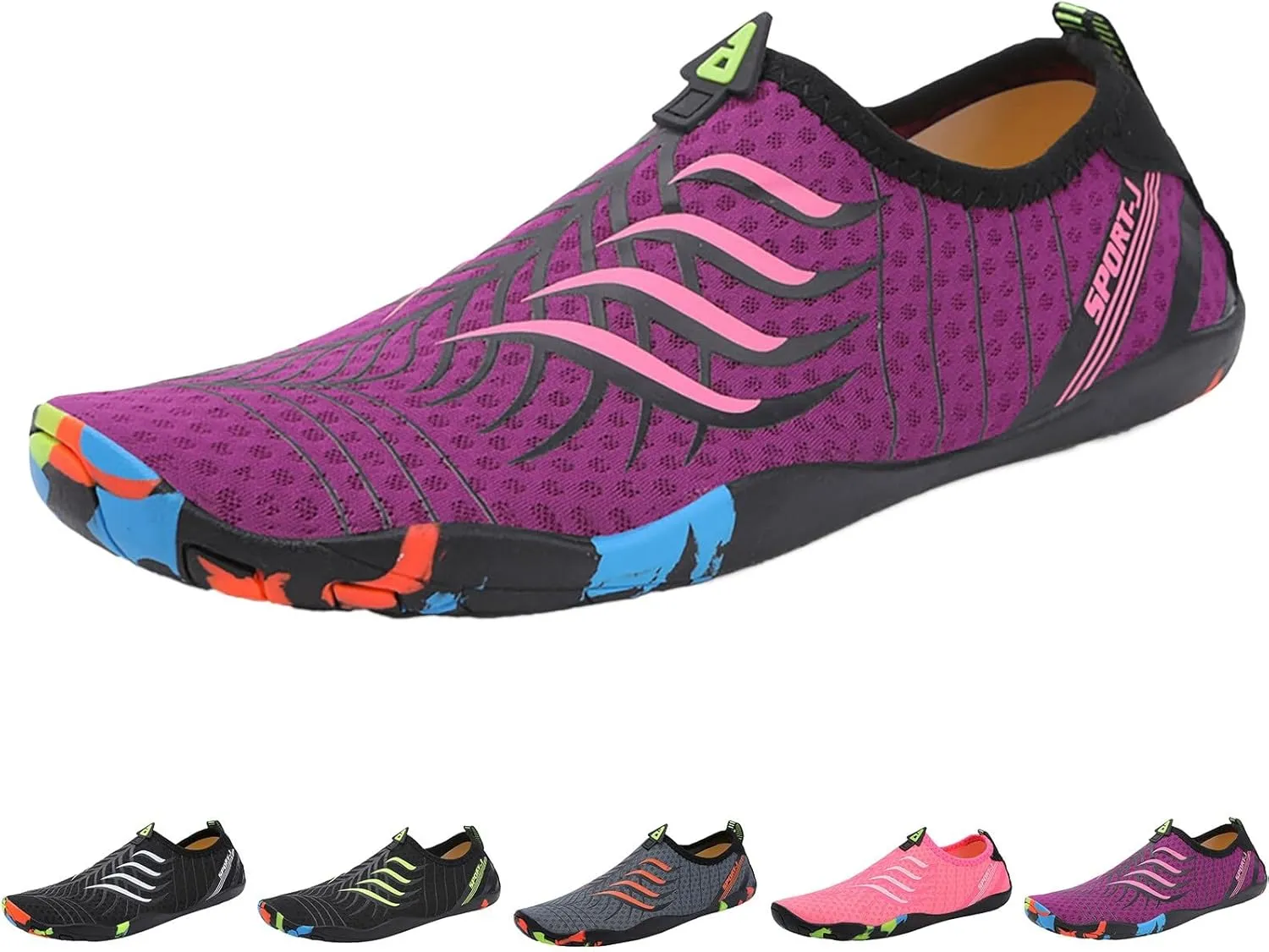 Water Shoes for Swimming Beach Pool Surf Yoga Quick Dry Aqua Barefoot Women Men Lightweight Non Slip Breathable Outdoor Activities