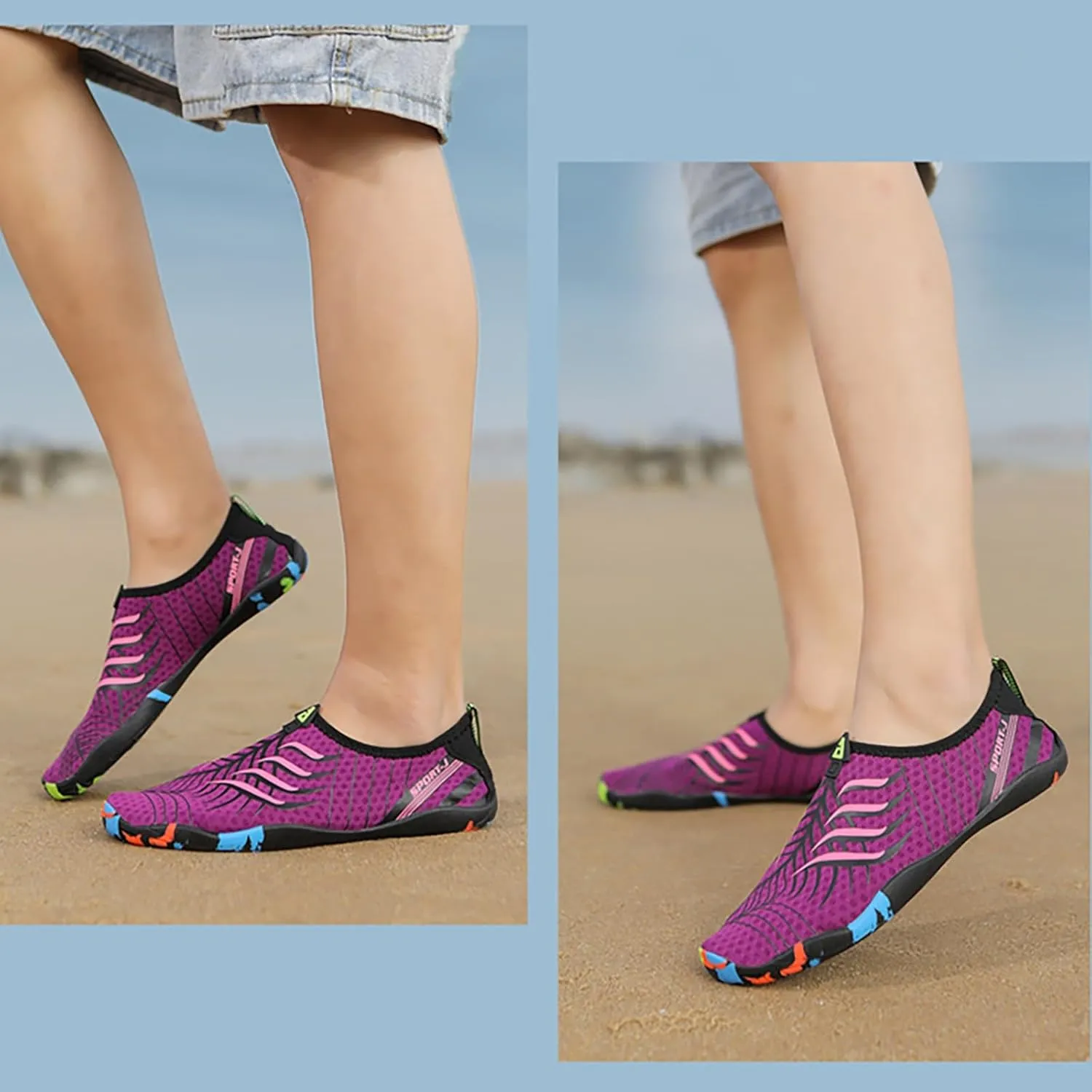 Water Shoes for Swimming Beach Pool Surf Yoga Quick Dry Aqua Barefoot Women Men Lightweight Non Slip Breathable Outdoor Activities