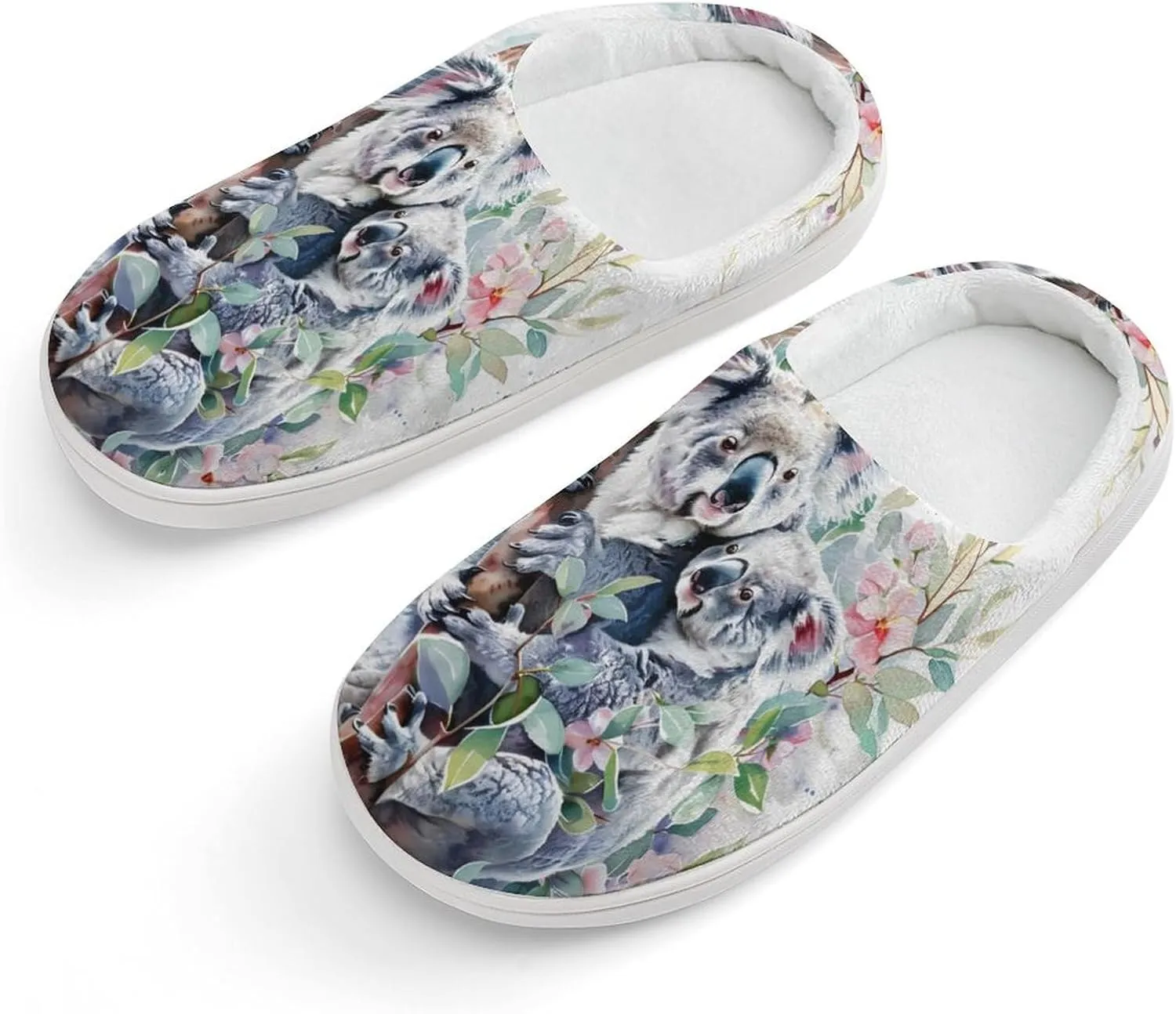 Watercolor Koala Cute Cotton Slippers Anti-slip House Shoe Slipper Indoor Outdoor