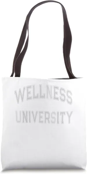 WELLNESS UNIVERSITY Squad Fitness Coach Gym Health Trainer Tote Bag