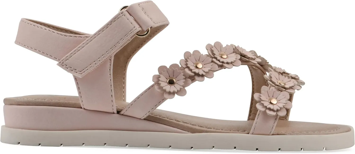 White Mountain Kids Girls' Euro Floral Sandal