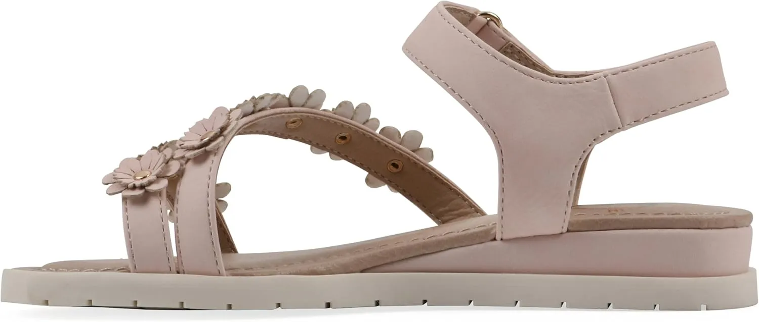 White Mountain Kids Girls' Euro Floral Sandal