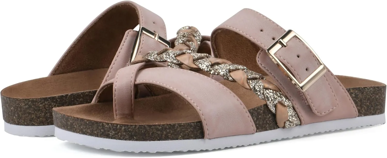 White Mountain Kids Girls' Gramma Braided Sandal