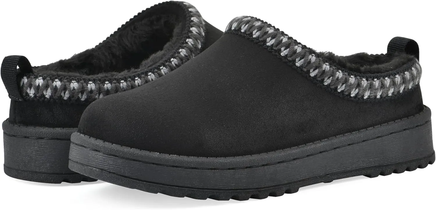 WHITE MOUNTAIN Kids Girls' Lucianna Faux Fur Slipper Clog
