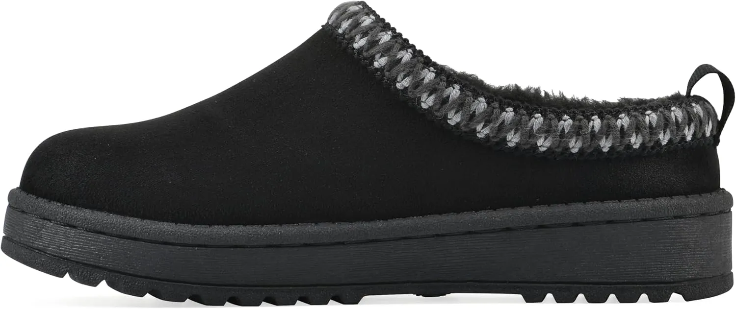 WHITE MOUNTAIN Kids Girls' Lucianna Faux Fur Slipper Clog