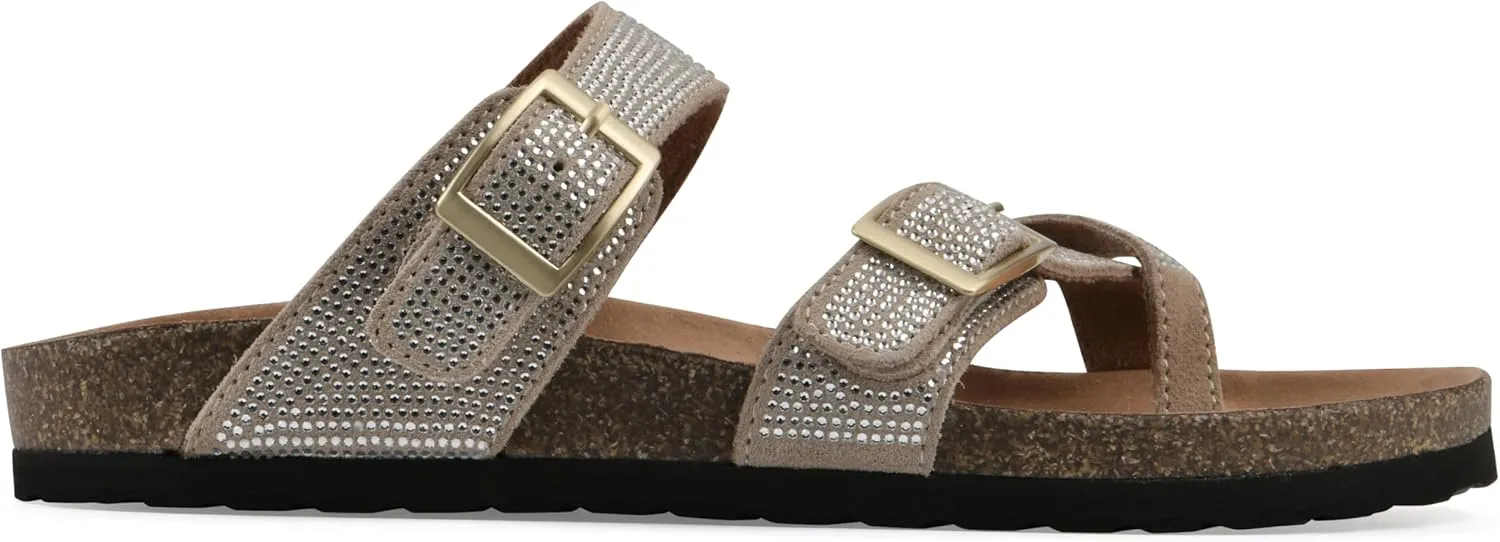 WHITE MOUNTAIN Women's Grays Signature Comfort-Molded Footbed Sandal