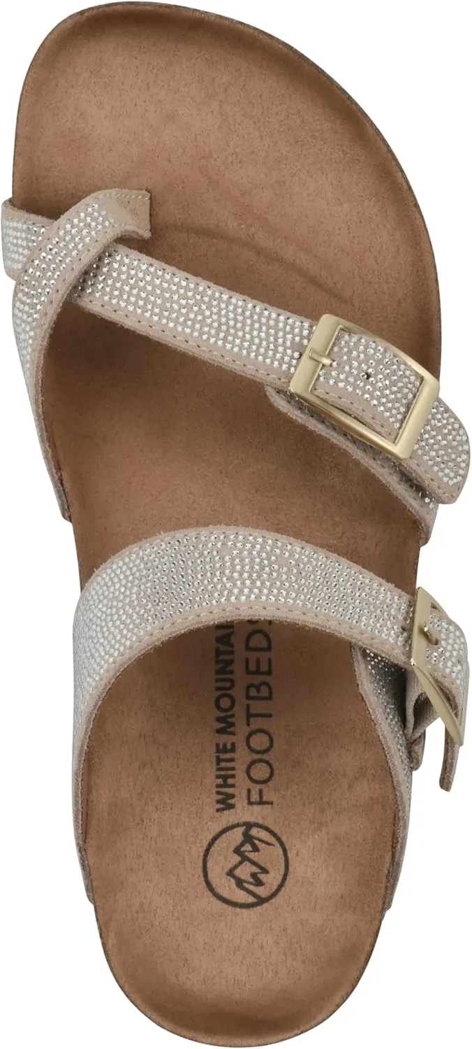 WHITE MOUNTAIN Women's Grays Signature Comfort-Molded Footbed Sandal