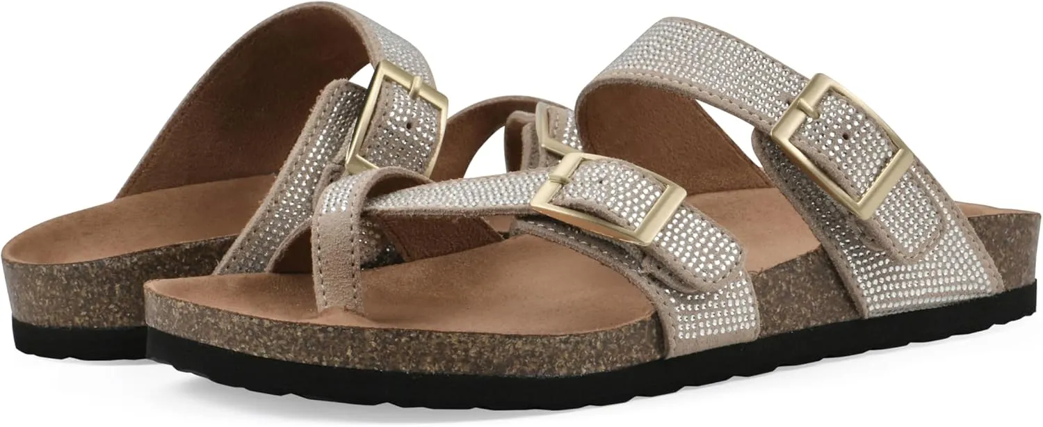 WHITE MOUNTAIN Women's Grays Signature Comfort-Molded Footbed Sandal
