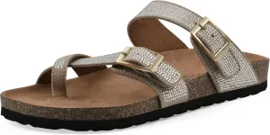 WHITE MOUNTAIN Women's Grays Signature Comfort-Molded Footbed Sandal