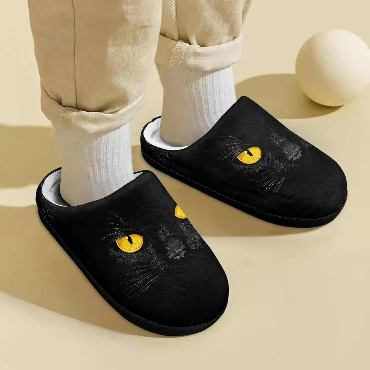 Winter Fluffy Slippers for Girls and Boys, Comfy Warm Scuff Slippers for Walking, Slip On Closed Toe Shoes for Home