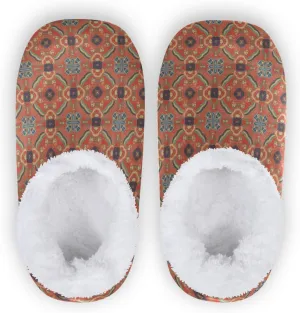 Winter House Slippers for Women/Men with Flowers Bouquets Element Cozy Fleece Slippers