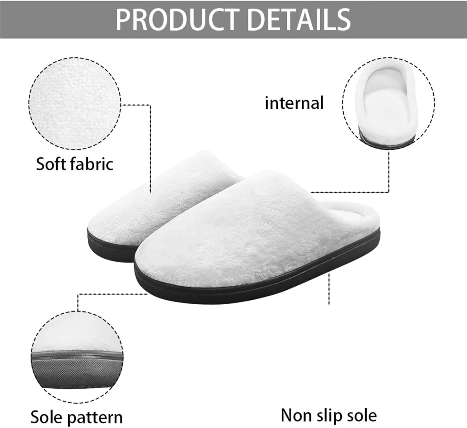 Winter Warm Slipper for Kids Girls Boys Comfy Home House Shoes Size 9-14.5