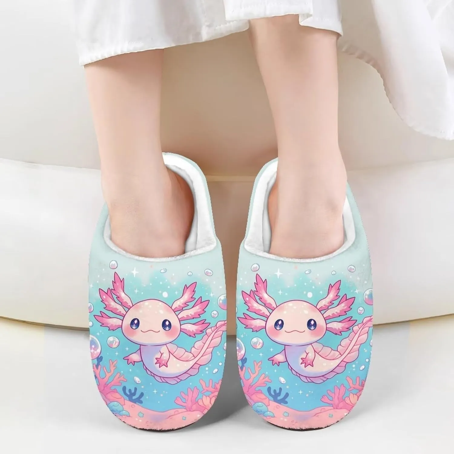Winter Warm Slippers for Girls Kids Boys Size 9-15 Indoor Outdoor Fuzzy Slippers