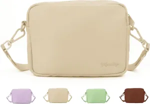 Wisedog Waterproof Dog Treat Pouch: Durable Convenient Dog Training Bag, Used as Fanny Pack & Cross-Body Bag, Built-in Dog Poop Bag Dispenser, Suitable for Small, Medium and Large Dogs (Sand Color)