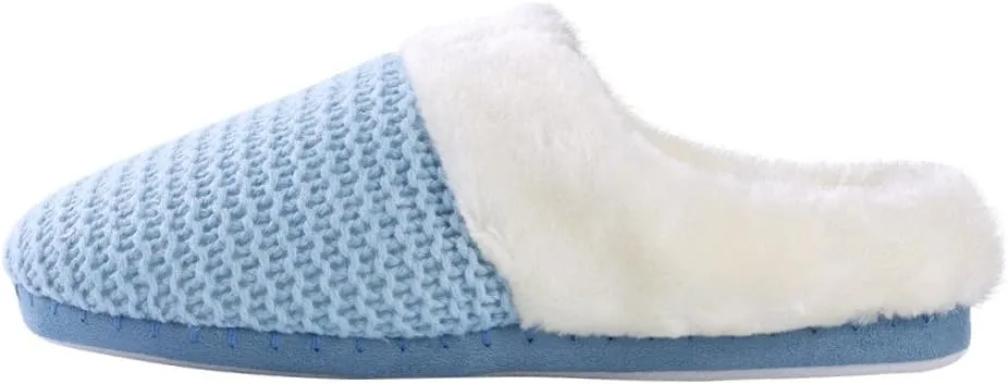 Women Cozy Memory Foam Knit Bedroom Indoor Comfy House Home Slip On Slippers Footwear