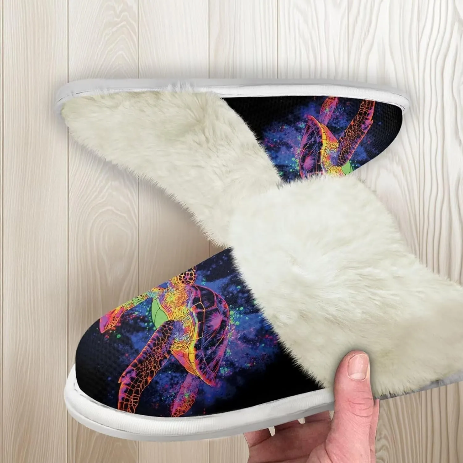 Women Men Slipper Fuzzy Slippers Lightweight House Slipper Non-slip Casual Slippers Indoor Shoes
