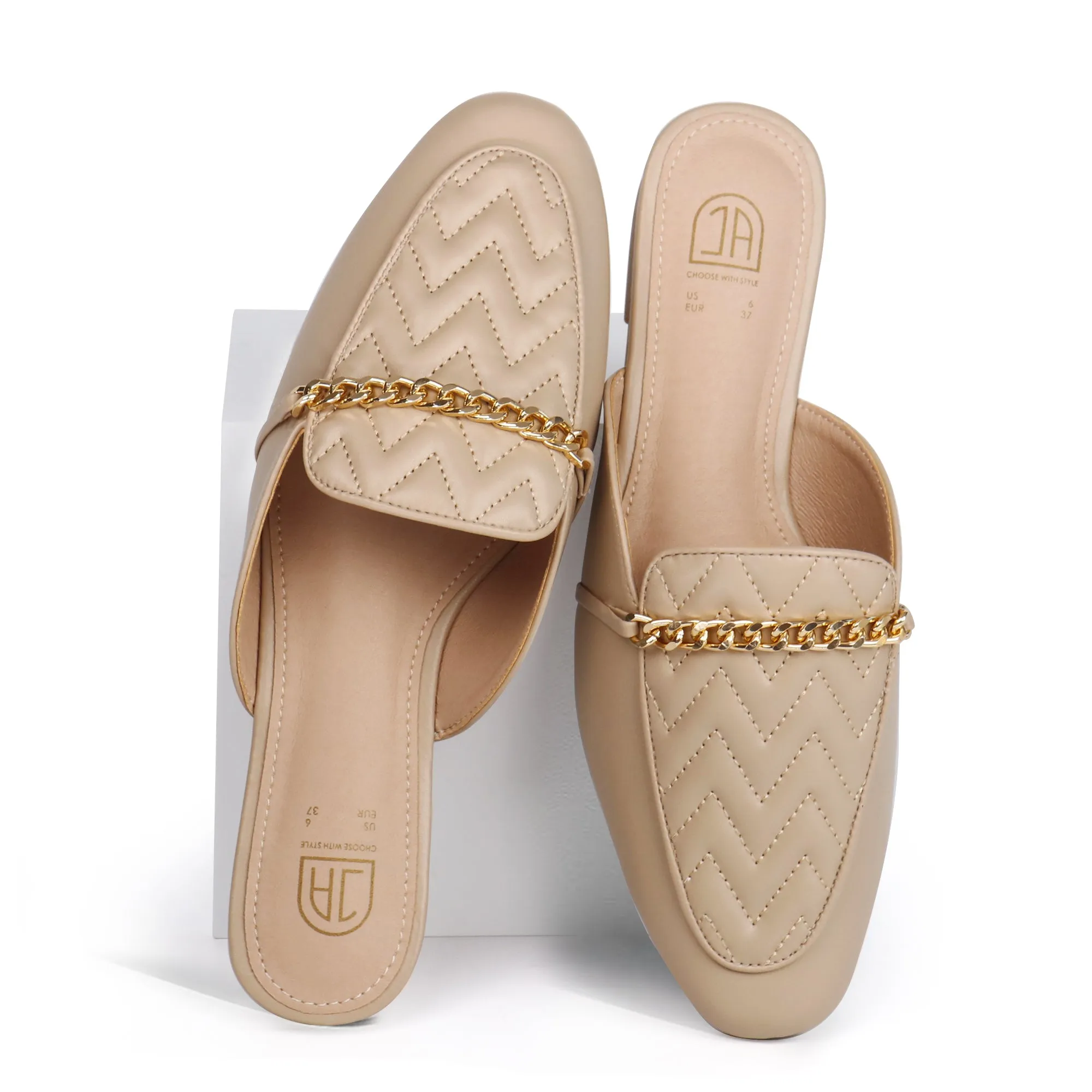 Women Slip on Flat Mule Backless