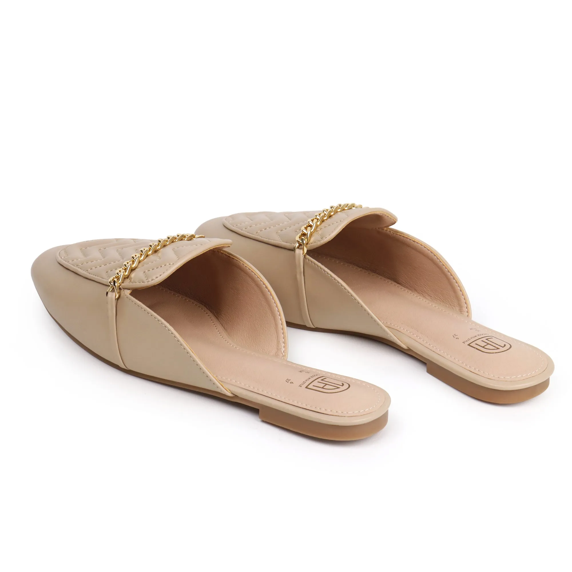 Women Slip on Flat Mule Backless