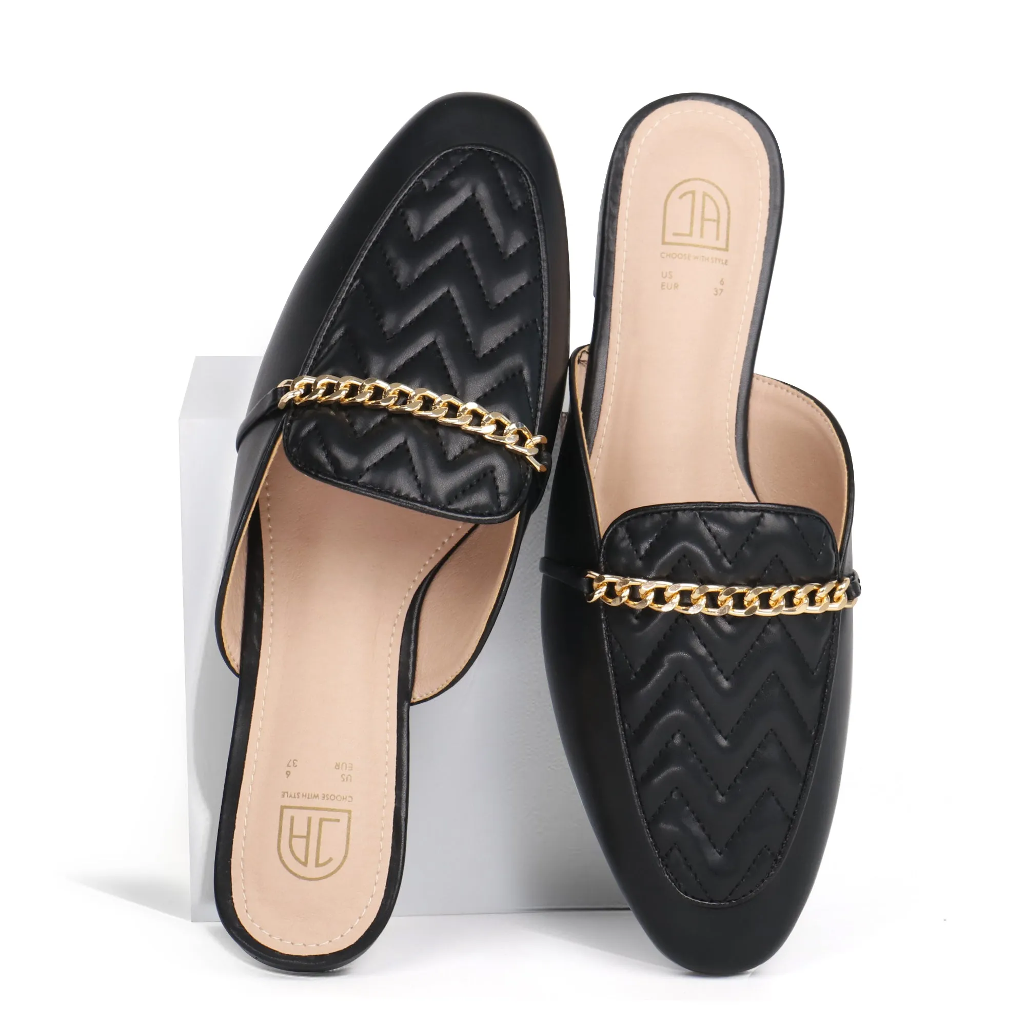 Women Slip on Flat Mule Backless